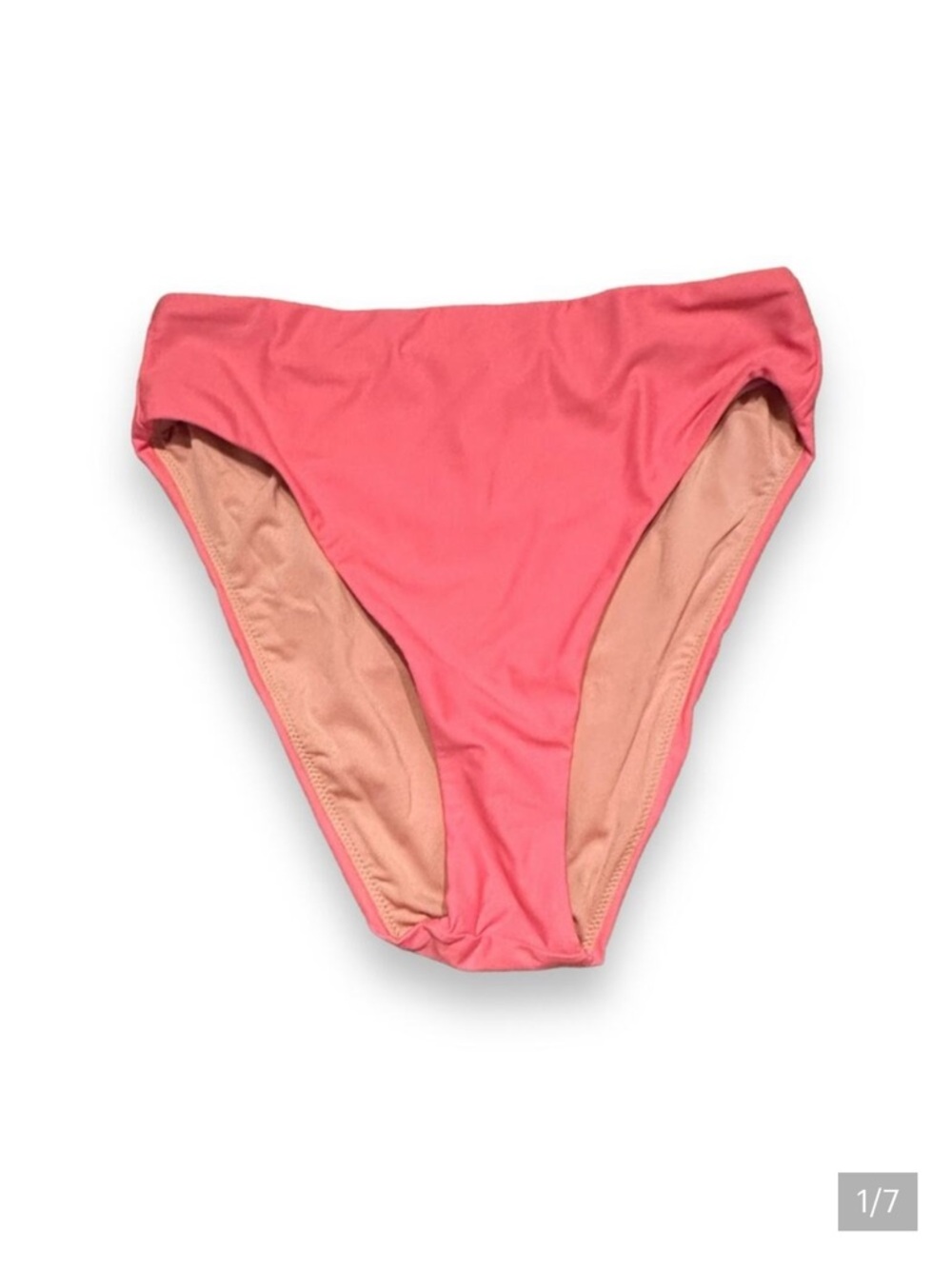 J.‎ Crew High-Rise Bikini Swim Bottom in Bubblegum Pink Sz M NEW Style BF178